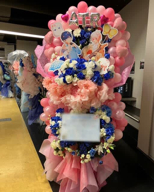GMOアリーナさいたま（さいたまスーパーアリーナ）　バルーンリース型フラワースタンド（フラスタ）