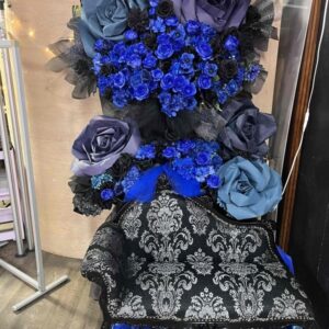 ジャイアンペーパーフラワーの椅子付きフラスタ