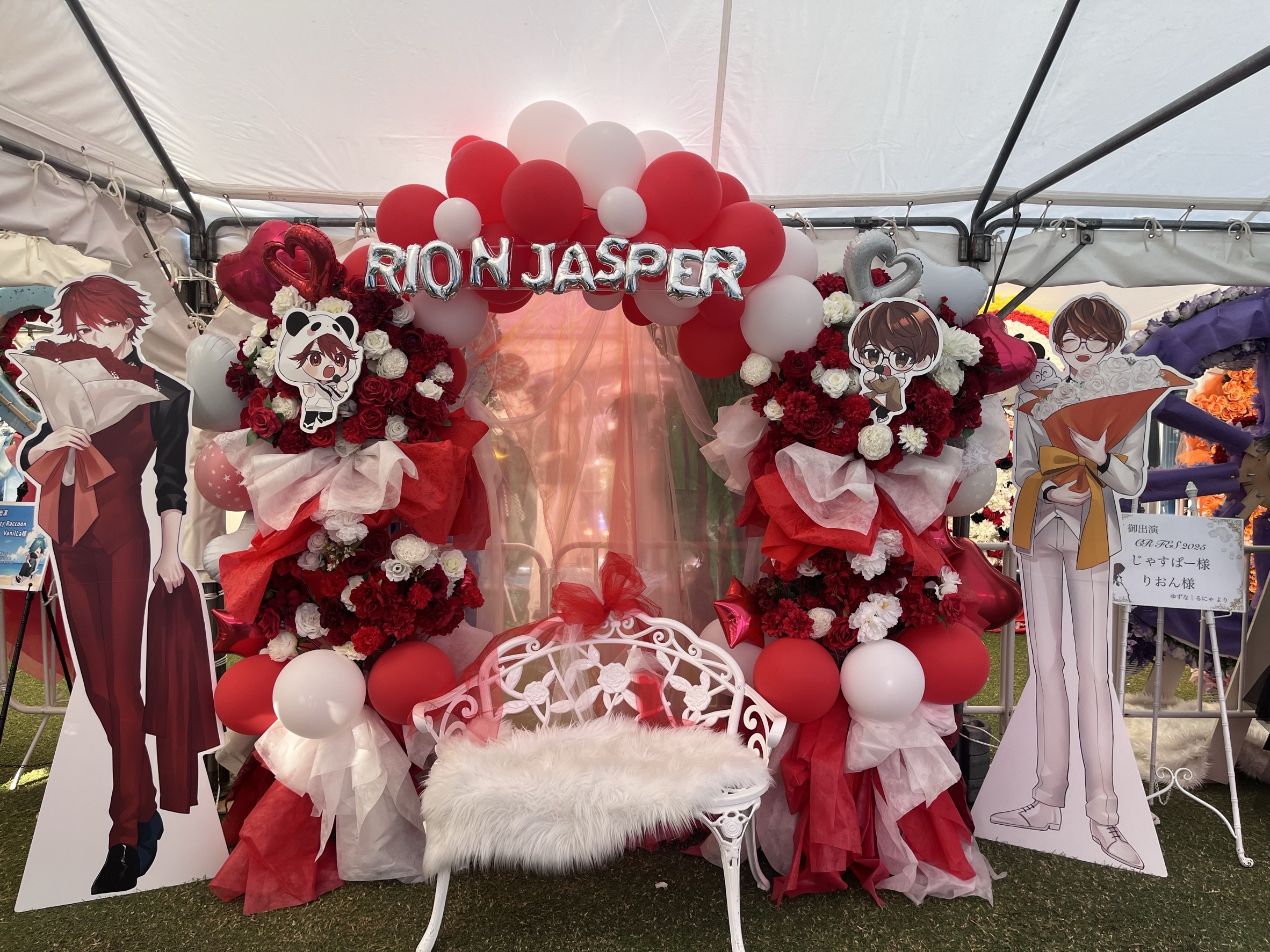 東京ドームシティホール フラスタ フラワーバルーンスタンド