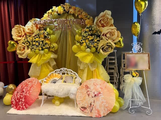 浅草vumpkin フラスタ フラワーバルーンスタンド