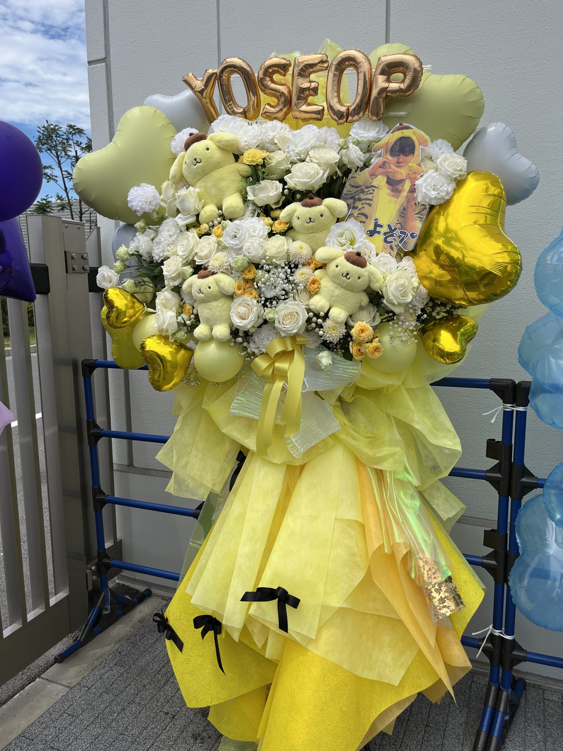 Zepp Haneda フラワースタンド施工写真