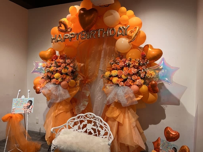 SHIBUYA DESEO　オレンジメインバルーンアーチ