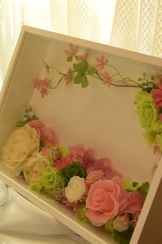 プリザの結婚式用フレーム