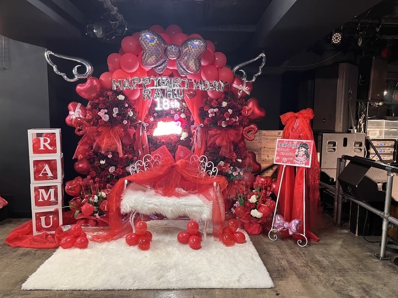 渋谷GARRET udagawa　赤メインネオンライト