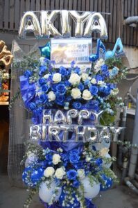 浦和ナルシス　青メイン2段フラワースタンド