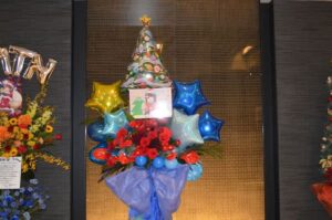 日本橋三井ホール　クリスマス風　フラスタ