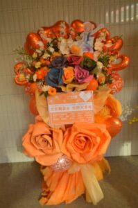 大宮ソニックシティ　オレンジメイン　2段フラワースタンド