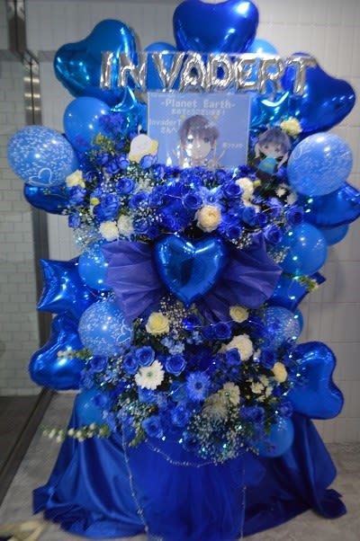 白金高輪SELENE b2　青メイン　フラワースタンド