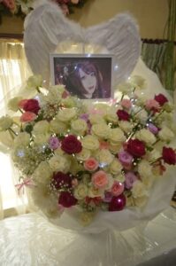 浦和ナルシス　白メイン・紫メイン　LED付き楽屋花