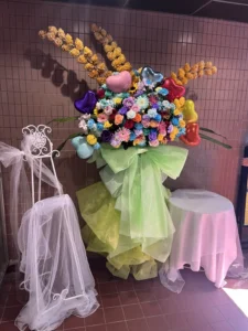 MsmileBOX渋谷 稲穂をイメージしたフラワースタンド