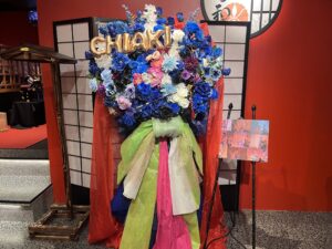 浅草香和　青メイン＋紫　LED付きフラスタ