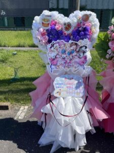 ベルーナドーム ハート型フラワースタンド パネル付き