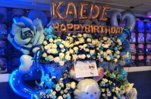 新宿club SCIENCE 白メイン+青系 3基連結フラスタ