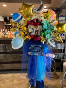 下北沢MOSAiC 宇宙イメージのフラスタ