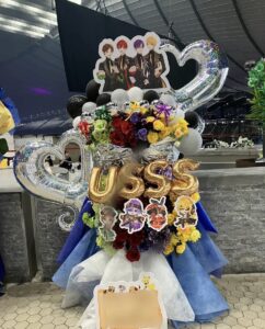 国立代々木競技場 第一体育館　色分け　イラストパネル付きフラスタ